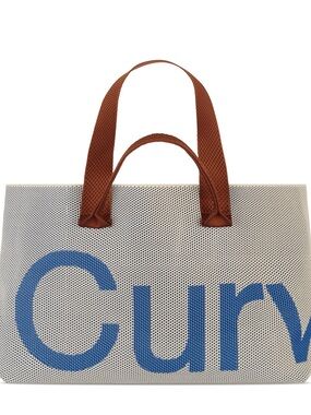 Curves by Sean Brown Curves Perforated Knit Tote- Marine